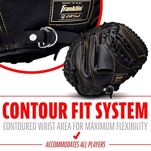 Franklin Sports Field Master Baseball + Softball Glove - Field Master Adult + Youth Baseball + Softball Mitt - Men's + Women's Gloves - Right Hand Throw
