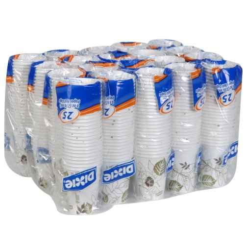 DIXIE 8OZ PAPER HOT CUPS BY GP PRO (GEORGIA-PACIFIC), FIT SMALL LIDS, PATHWAYS, 500 CUPS PER CASE