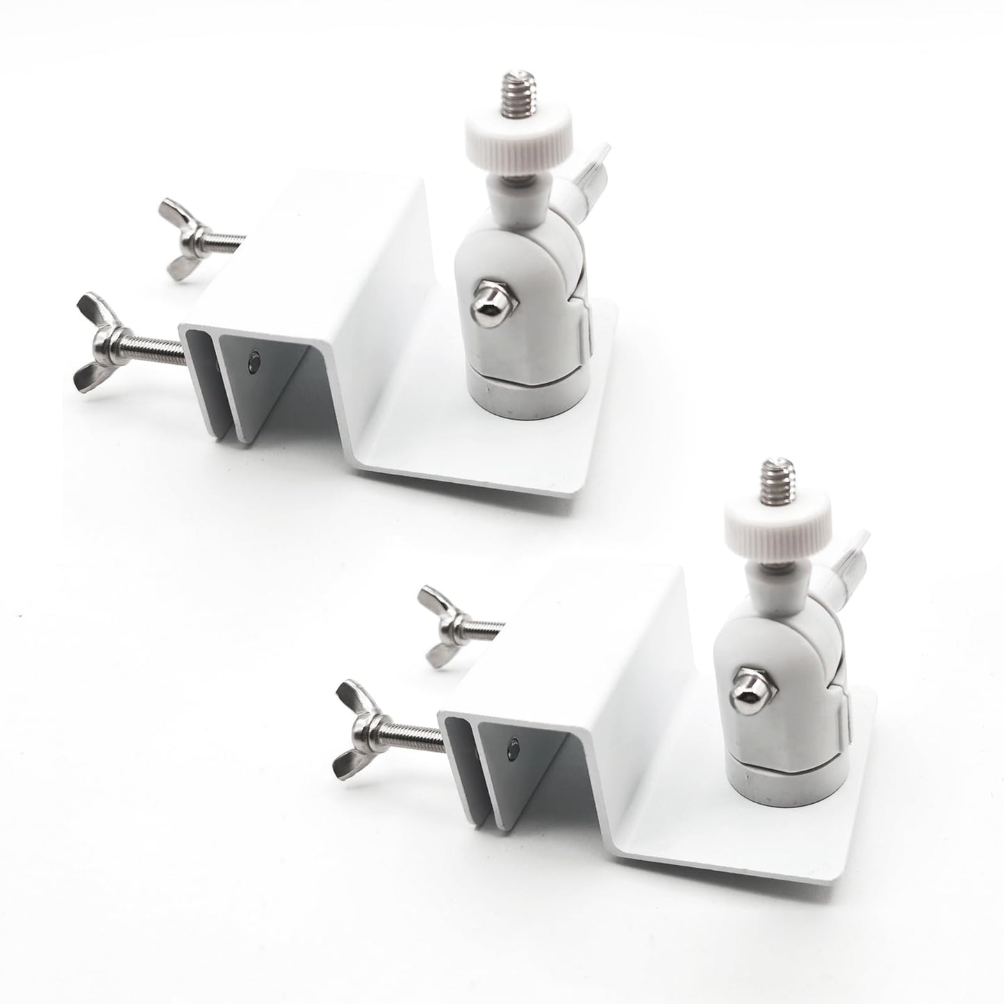 Gutter Mount For Outdoor Security Camera, Solar Panel Adjustable 1/4  Screw Compatible With Arlo, Blink, Wyze, Eufy Etc,. Weathe