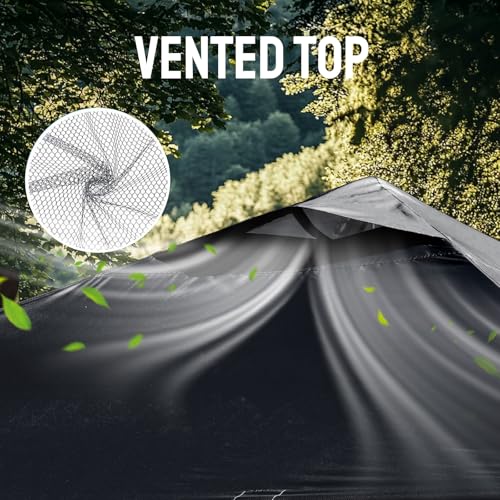 CROWN SHADES 10x10 Pop Up Canopy Tent - Patented Center Lock One Push Instant Outdoor Canopy Beach Tent with STO-N-Go Bag ...