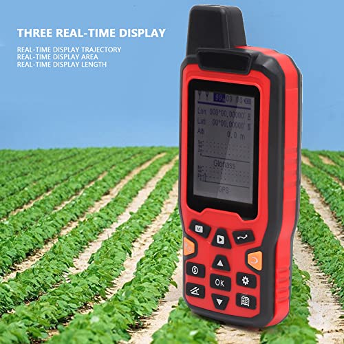 Handheld GPS Area Meter with 2.4 Inch LCD Display Real Time Land Measurement Tool for Surveying Farm Land Lawn Garden and ...