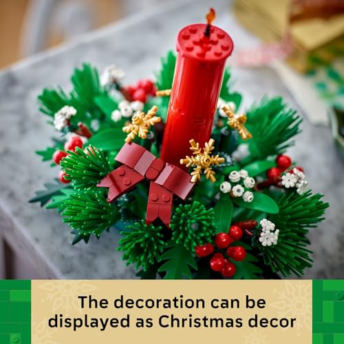 LEGO Christmas Table Decoration Building Toy for Kids - Brick-Built Holiday Centerpiece & Festive Room Decor - Christmas C...