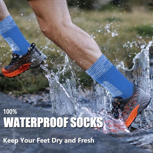 Agdkuvfhd Waterproof Socks Neoprene Unisex Warm Breathable Outdoor Sports Hiking Fishing Wading Crew/Ankle Socks