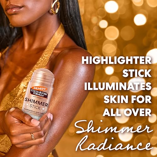 Palmer's Cocoa Butter Formula Body Shimmer Stick with Vitamin E, 1 Oz, Radiant Highlighter Makeup for Body Glow, Provides ...