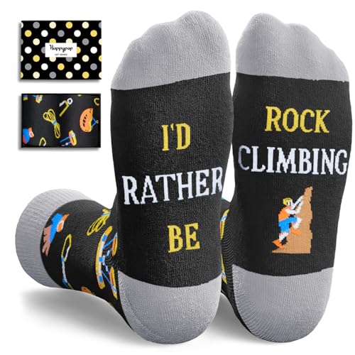 HAPPYPOP Sports Socks for Men Women - Weight Lifter Runner Hunter Dancer Climber Gifts