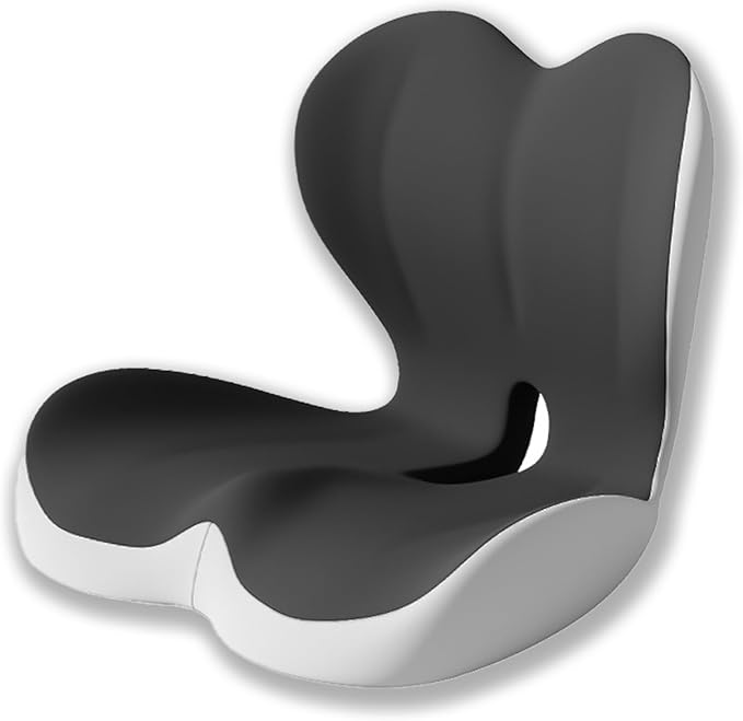 StarAneer Seat Cushion Premium Ergonomic Memory Foam Car & Office Chair Seat Cushion - Orthopedic Lumbar Support for Back Pain Relief, Non-Slip Design for Car, Truck, Home Chair & Office Seat