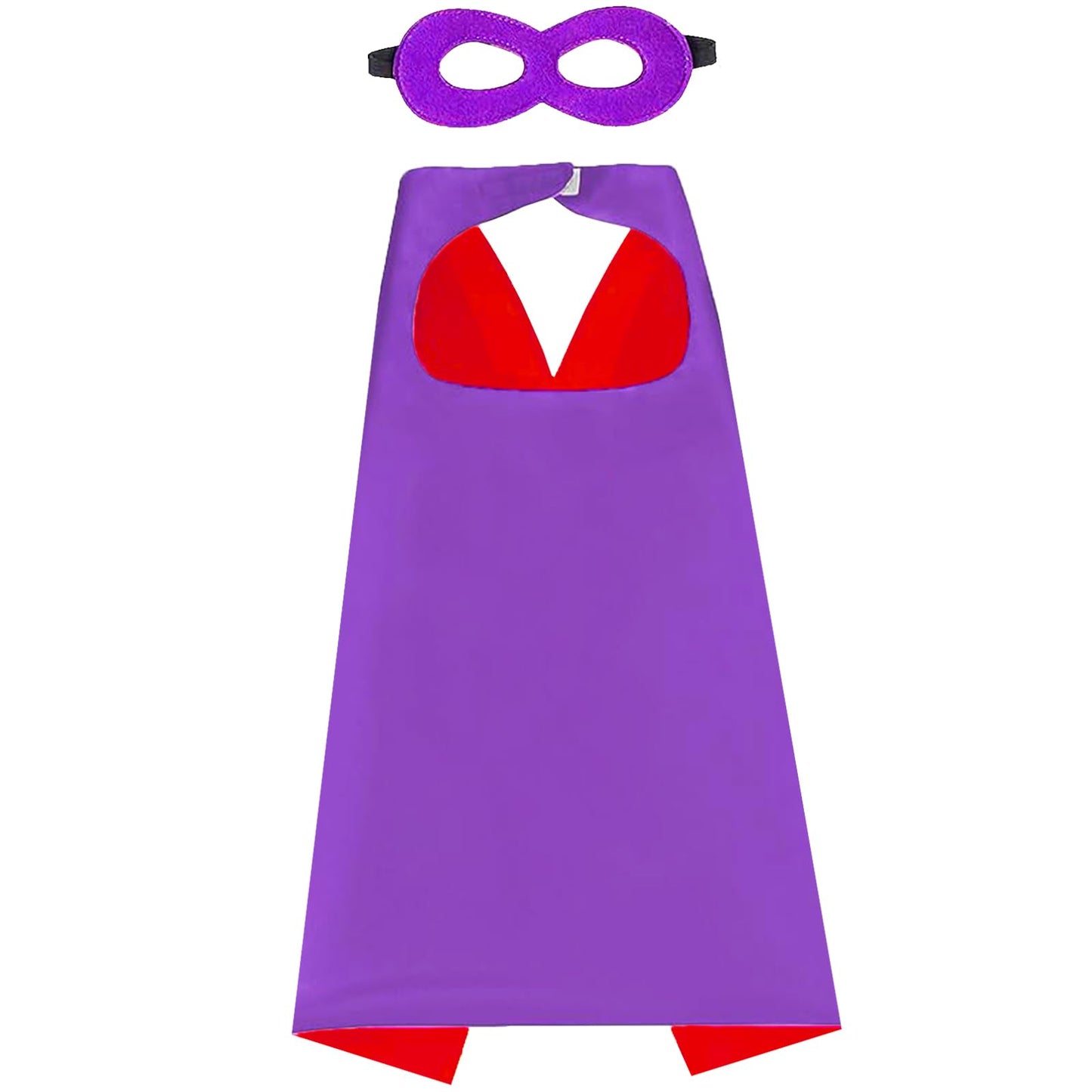 Dajiahao Superhero Kids Capes and Masks - Halloween Costume Cape Party Dress Up Toys Capes 4-10 Year for boys birthday party Gifts(Purple)