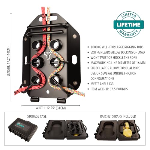 Notch Six Pack Lowering Device for Heavy Tree Sections Includes Ratchet Strap Set, Instruction Manual, Transport & Storage...
