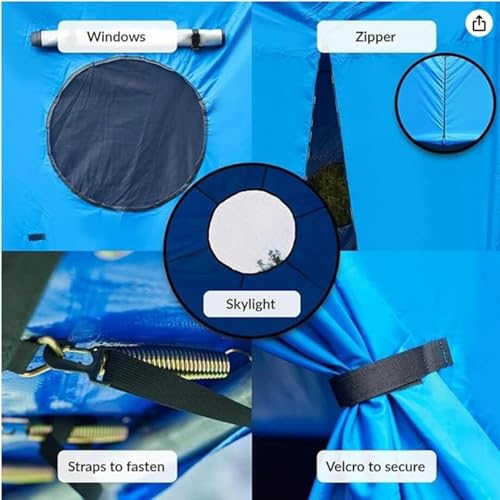 6FT/8FT/10FT/12FT/14FT/15FT Trampoline Tent, Trampoline Tent Cover, Waterproof Oxford Trampoline Canopy, Trampoline Sun Sh...