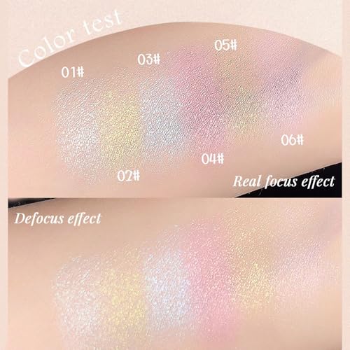 Pearl White Silver Shimmer Glitter Sparkling Monochrome Eyeshadow Palette,Metallic Single Eye Shadow for Older Women,Long ...