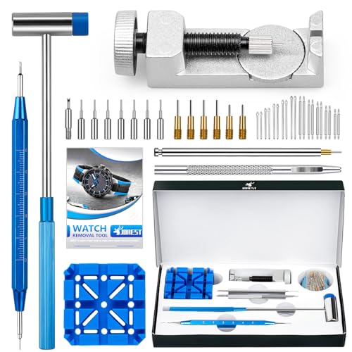 JOREST Watch Link Removal Tool Kit, Watch Band Tool for Watch Repair, Bracelet Adjustment, Replacement and Resizing, Watch...