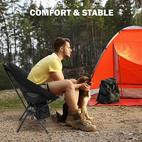 Lightweight Chair Folding Camping Chairs, Backpacking Chair Ultralight Hiking Chairs, Compact Camping Chairs, 176 lbs Weig...
