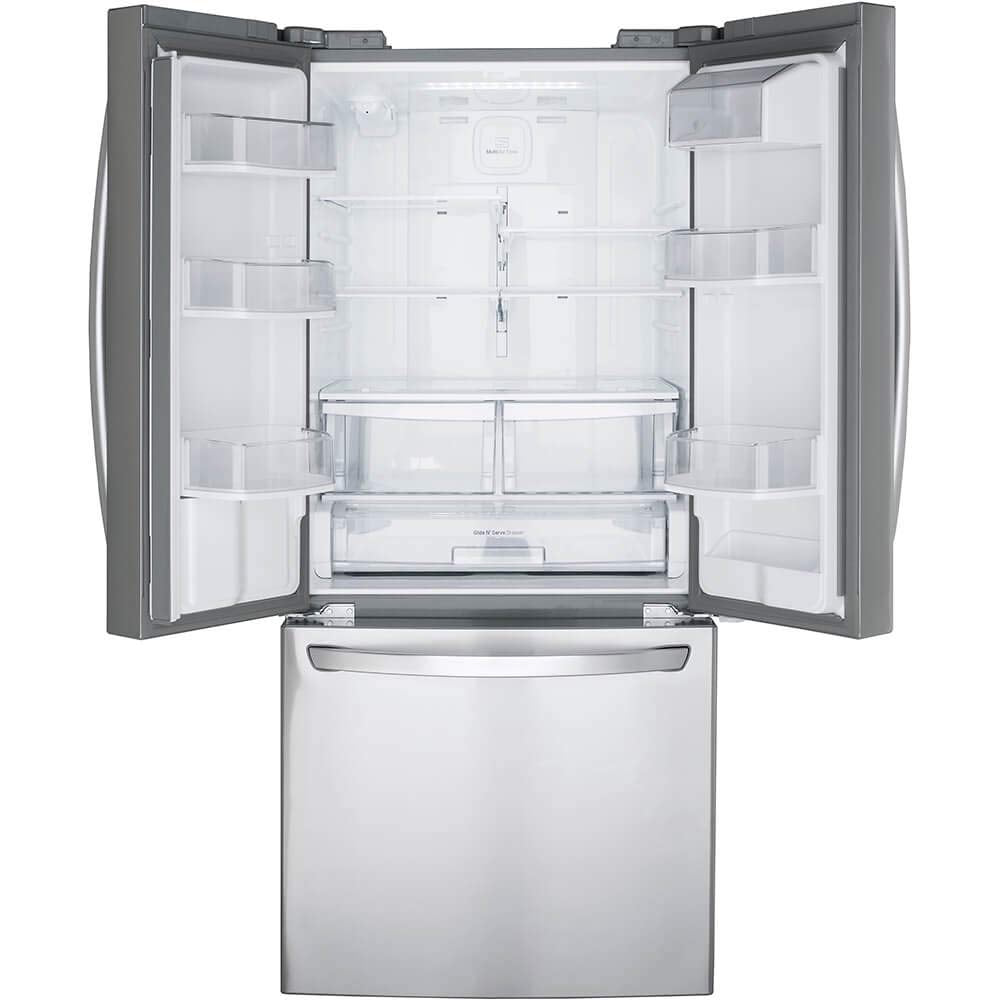 LG LFDS22520S - Refrigerator/Freezer - French Door Bottom Freezer with Water Dispenser - Stainless Steel