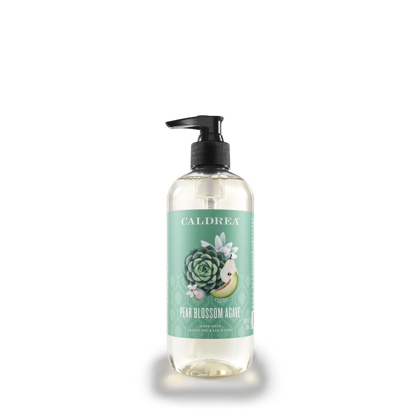 Caldrea Hand Wash Soap, Aloe Vera Gel, Olive Oil and Essential Oils to Cleanse and Condition, Pear Blossom Agave Scent, 10.8 oz