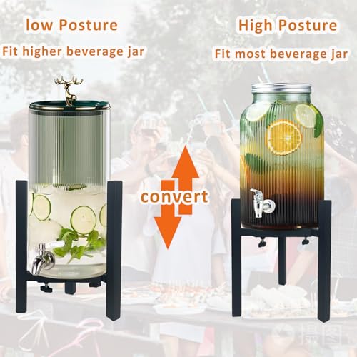 NEECONG Drink Dispensers Stand For Party. Universal Beverage Dispensers Stand Adjustment Range 7.1 to 11.5 inches Wide, Ho...