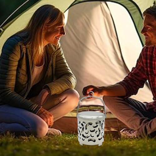 Camping Heater Stove, High Temperature Resistant Tent Heater with Handle Portable Camping Tent Heater Small Stainless Stee...