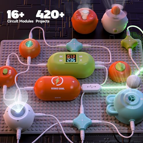 Science Kits for Kids - STEM Kits for Kids, Electronics Exploration Kit, Over 420 Projects, 35 Circuit Parts, STEM Educati...