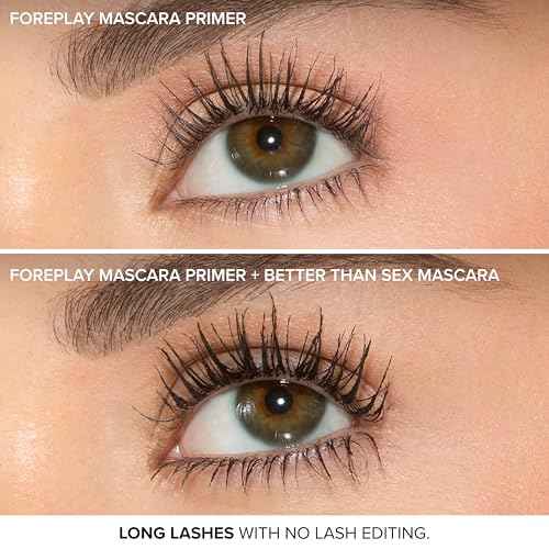 Too Faced Foreplay & Better Than Sex Duo | Dramatic Volume + Length Mascara and Primer Gift Set, 0.54 Fl Oz, Black