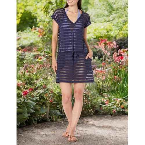 Calvin Klein Women's Basic Drawstring Swim Coverup