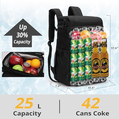 Tactical Backpack Cooler,Soft Lightweight Leakproof Cooler Backpack,Insulated Cooler Bag,Portable Soft Cooler Bag Waterpro...