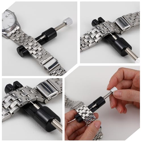 Watch Link Removal Kit, Pin Remover for Sizing Strap, Watch Band Tool for Watches Repair, Bracelet Adjustment, Replacement...