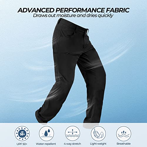 KastKing Wind Crest Fishing Hiking Pants, Water Repellent Lightweight Mens Travel Climbing Pants, UPF 50+ Stretch Material