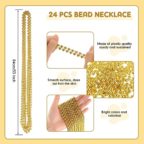Mepase 24 Pcs Beads Necklaces and Heart Sunglasses 80s Accessories for Adults Valentines Parade Wedding Birthday Party Favor