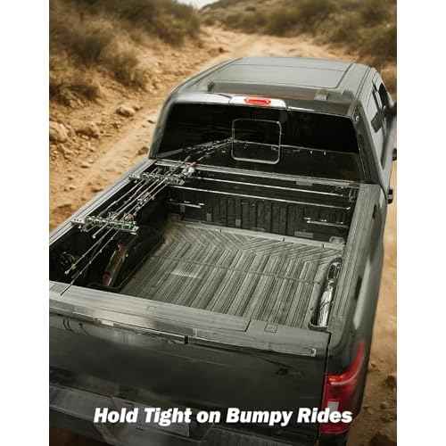 JOYTUTUS Truck Bed Fishing Rod Holder | 6-Rod Capacity | Secure Clamp-On Design | Fits Truck Bed & Boats | Horizontally or Vertically Place