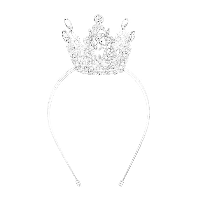 VELSCRUN Silver Crystal Tiara Headband, Crowns for Women, Princess Girls Tiaras, Royal Queen Crown Princess Quinceanera He...