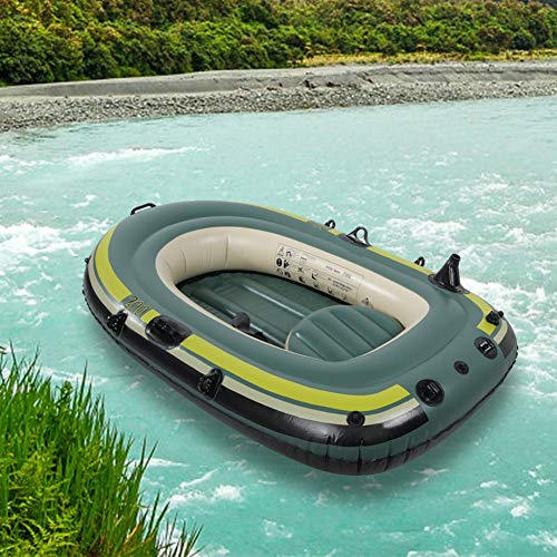 Lairun Inflatable Boat Series, 2 Person Raft PVC Fishing Boat, Portable Inflatable Canoe Kayak for Adults and Kids