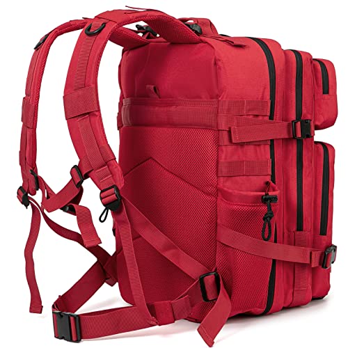 QT&QY 25L/45L Military Tactical Backpack For Men Molle Daypack 3 Day Bug Out Bag Hiking Rucksack With Bottle Holder