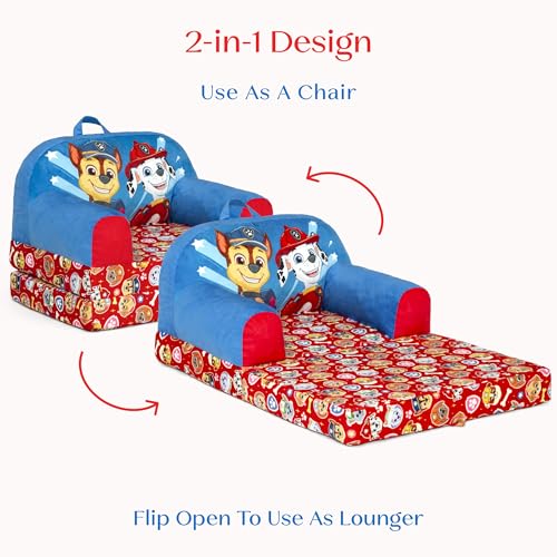 Delta Children - PAW Patrol Cozee Buddy Flip-Out Kids Chair - Greenguard Gold Certified, Blue