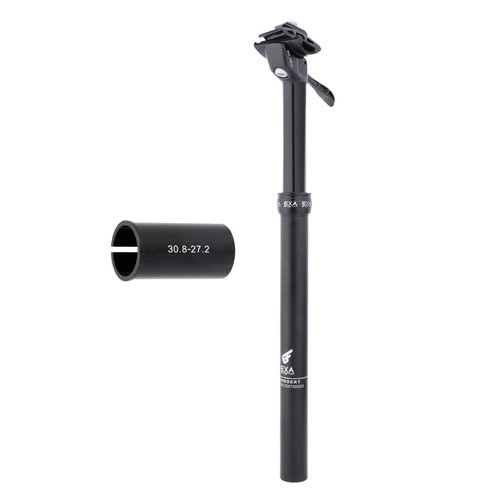 JFOYH EXA Form Upgraded Speed Up 30.8mm Cable-Less Hydraulic Dropper Post with Corresponding Shim/Adapter, 150mm Travel, Consist of 27.2mm Seatpost and 30.8mm Shim