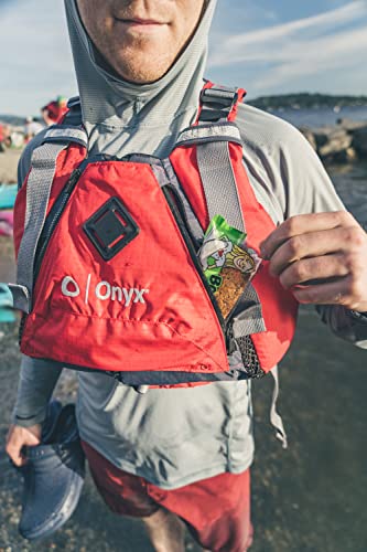Onyx MoveVent Torsion USCG Approved Paddle Sports Life Jacket, Red, X-Large/XX-Large