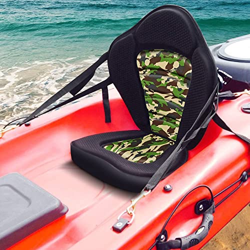 Vashly 2Pack Kayak Seat with Back Support, Kayak Seats with Waterproof Storage Bag for Sit-On-Top Kayaks, Stand-Up Paddleb...