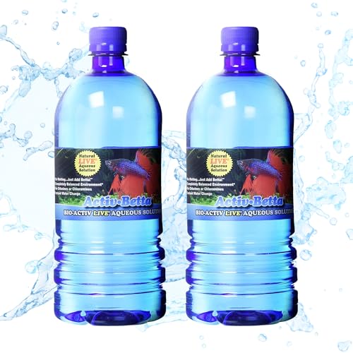 Activ Betta Water for Aquarium Décor, 33.8 fl.oz. - Premium Water Conditioner for Betta Fish Tanks, Enhances Water Quality...