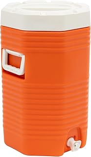 Insulated Cooler Dispenser Portable Sports Cooler Water Beverage Dispenser with Handle, Large Water Jug Water Cooler for P...