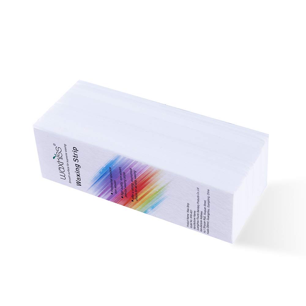 Waxkiss Beauty Non Woven Body and Facial Wax Strips Large 2.7  7.9 Hair Removal 200Pcs Epilating Strips