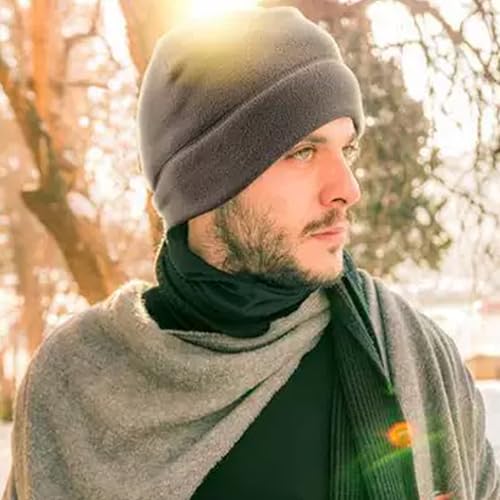 Winter Warm Cycling Hat Thermal Windproof Fleece Keep Warm Skull Cap Cold Proof Outdoor Sports Hiking Running Ski Beanie Cap