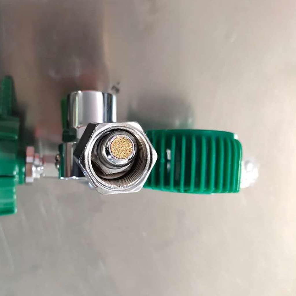tegongse Oxygen Pressure Regulator, Oxygen Pressure Gas Regulator Inhaler, Pressure Reducer Oxygen Gauge Flow Meter Buoy Type Female Thread and Tube