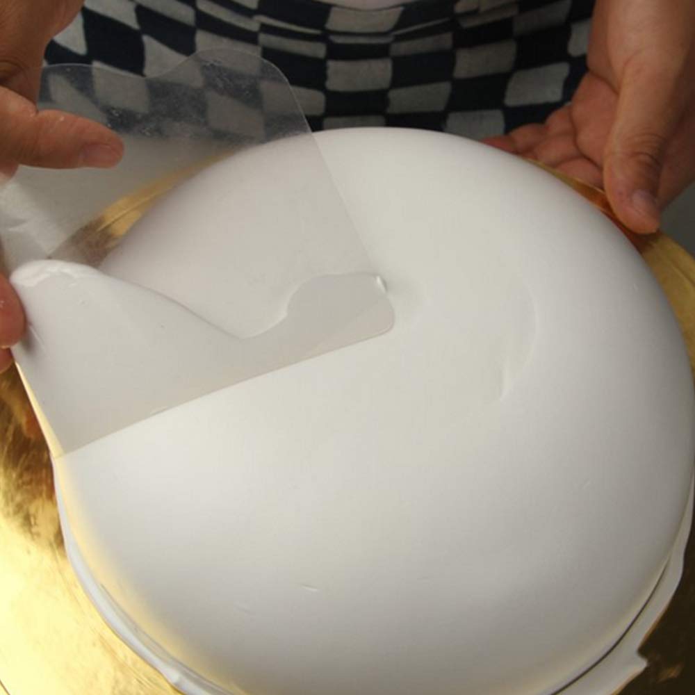 5PCS Flexible Transparent Plastic Cake Scraper Smoother for Bread Pastry Chef Bakery Cake Decorating Supplies