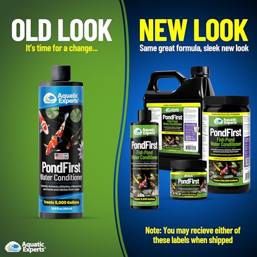 PondFirst Pond Water Conditioner - Concentrated Instant Dechlorinator for Fish Ponds, Makes Water Safe for Koi and Goldfis...