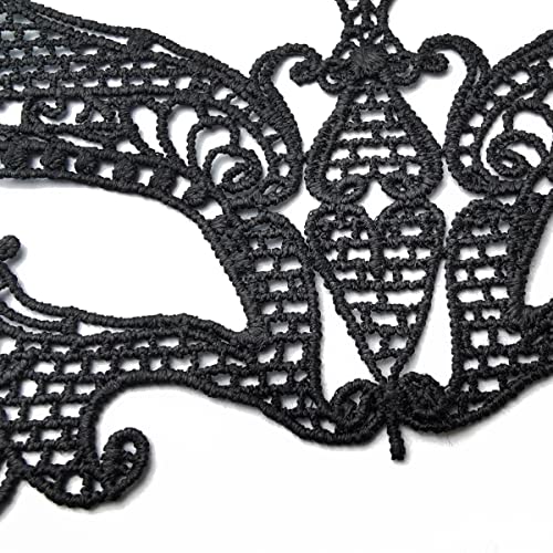 TIHOOD 30PCS Lace Mask Masquerade Venetian Eyemask Halloween Sexy Woman Lace Mask for Halloween Masquerade Carnival Party ...