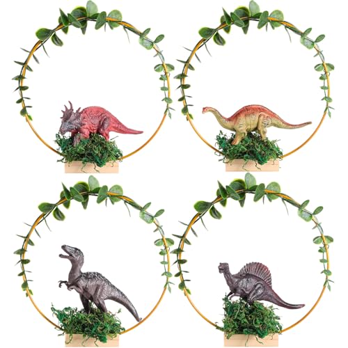 VioraWhite 4 Set Dinosaur Party Decorations Dinosaur Birthday Decorations Dinosaur Centerpieces for Birthday Party Table C...