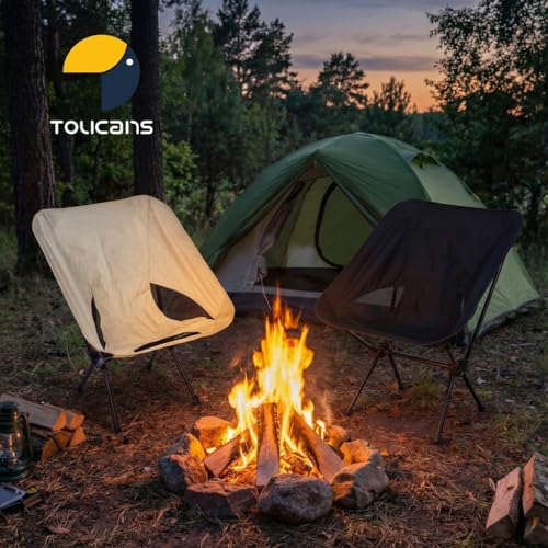 Toucans Camping Chair Portable Backpacking Chair - Ultralight Folding Chair - Compact, Lightweight Foldable Chairs for Hik...