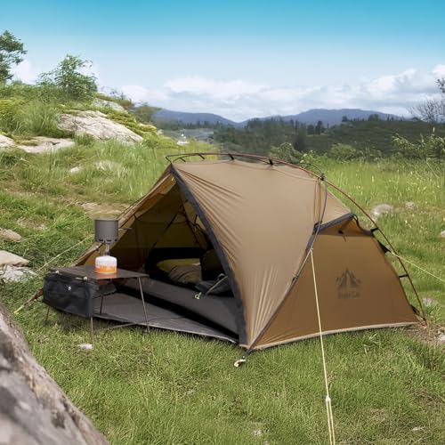 Night Cat Ultralight Backpacking Tent: Waterproof Lightweight Two People Camping Tent for Outdoor Hiking Trekking with Dou...