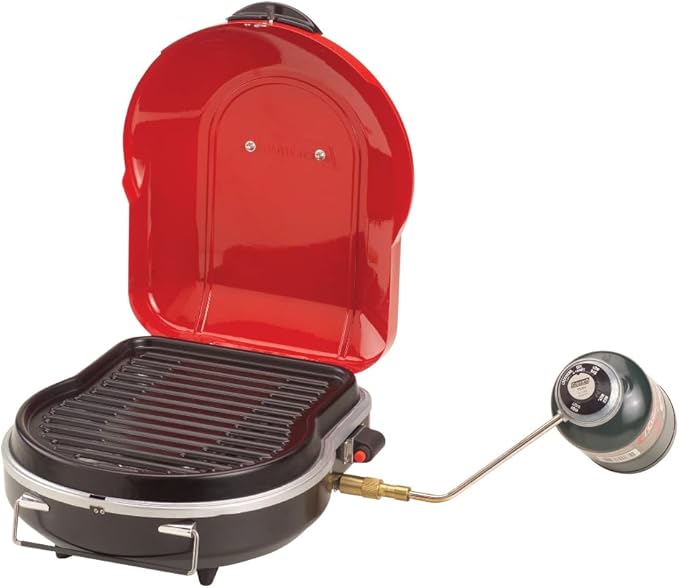 Coleman Fold ‘N Go 6,000 BTU Portable Propane Grill, Lightweight Gas Grill with Push-Button Starter & Adjustable Horseshoe...