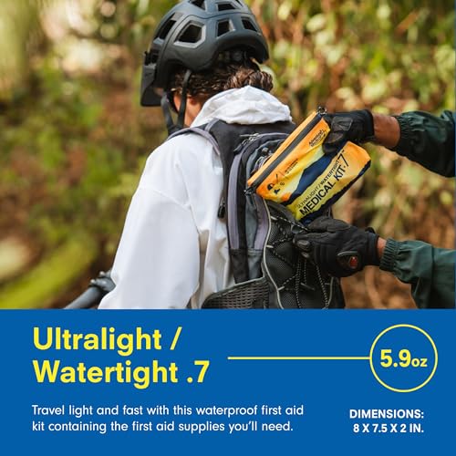 Adventure Medical Kit Ultralight/Watertight Medical Kit .7 - Up to 3 People, Up to 3 Days - Includes Bandages, Blister Ess...