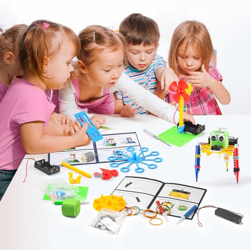 BeAndge STEM Robotics Kit - 6 Set STEM Toys for Ages 8-13, Science Kits Arts and Crafts for Kids Ages 8-12, Boys Gifts for...