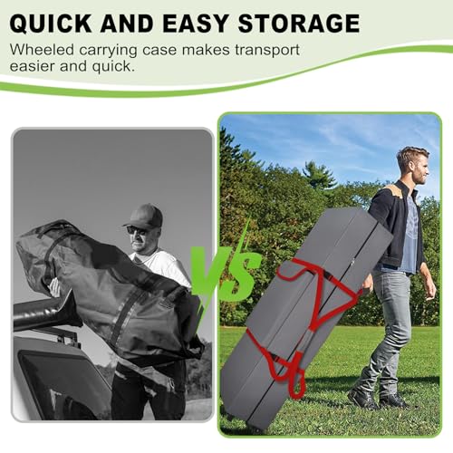 Cuddly Nest Wheeled Canopy Bag Replacement for 10x20ft Pop Up Canopy Tent-Rolling Carry Storage Bag with Sturdy Handles/Bu...